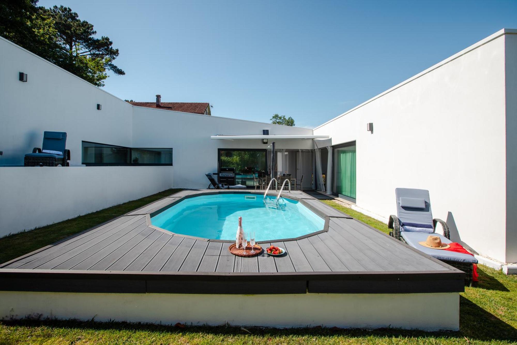 Villa con piscina y jardín, Santiago de Compostela Teo Exterior foto